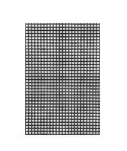 Plastové plátno na techniku tapiko, čierne, 20,2 x 30,4 cm, hustota 25/10