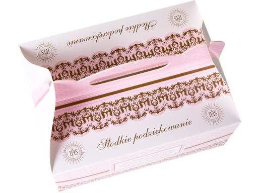Communion Cake Box Nádoba na ružovú tortu