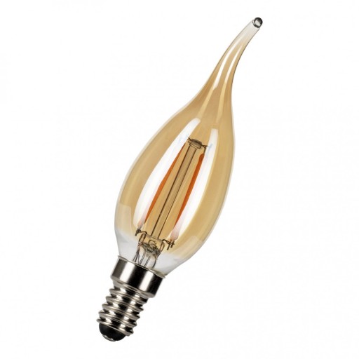 Dekoratívna LED žiarovka COG E14 4W plameňová