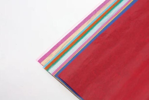 Hladký hodvábny papier BLOK A4 5x12 FAREB 60 listov Fiorello