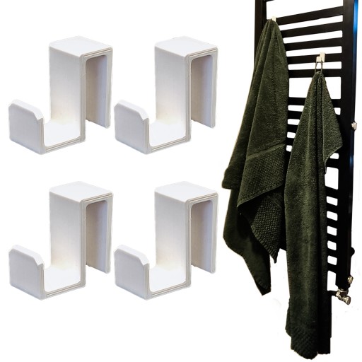 4x HÁKOVÝ VEŠIAK NA RADIÁTOR, RADIÁTOR 1 CM