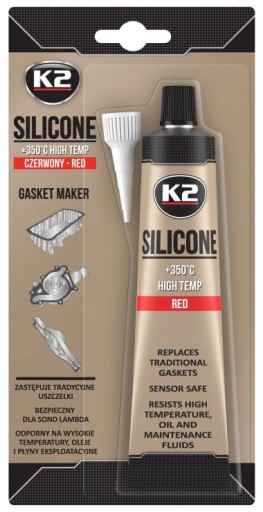 K2 - SILIKÓN - VYSOKOTEPLOTNÝ SILIKÓN +350°C - ČERVENÝ - 85G