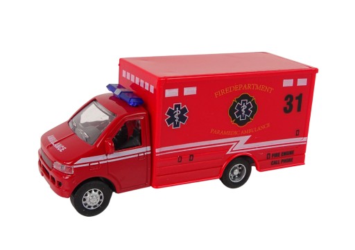 Automatická ambulancia s pohonom Červená Biela 2 farby