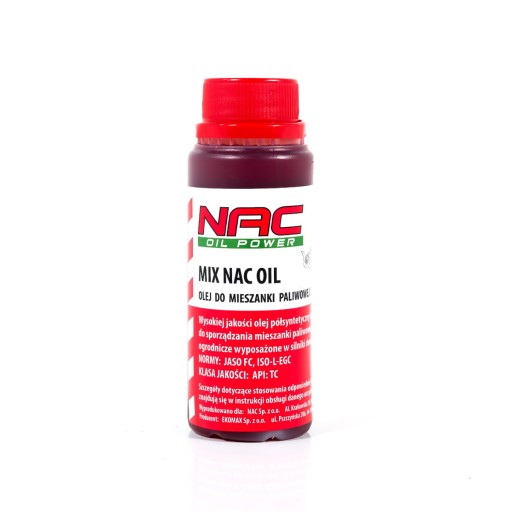 POLOSYNTETICKÝ OLEJ PRE DVOJTAK ZMES 0,1L (červený) - NAC SERWIS