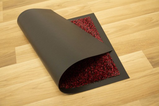 40x60 cm ČIERNA ČERVENÁ POGUMOVÁ ROHOŽKA