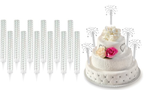 Triplex Tortová fontána Tortová svetlice 12 cm Strieborná 1 kus