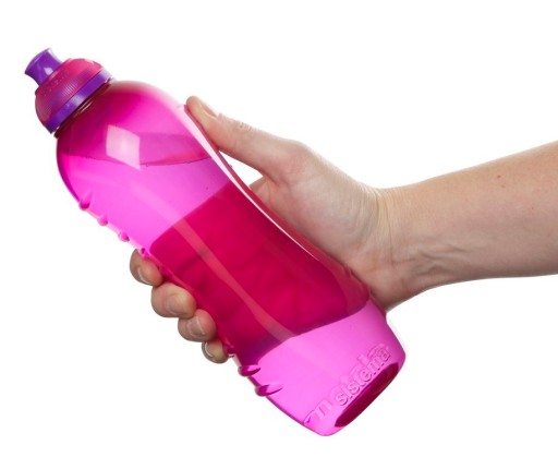 Fľaša na vodu 620 ml pre deti a dospelých SQUEEZE BOTTLE veľká ružová Sistema