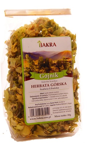 Gojnik čaj, horský čaj, 20g, celé súkvetia