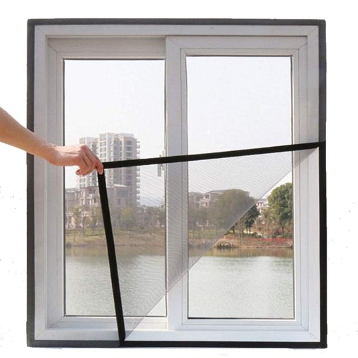 SIEŤKA PROTI HMYZU OKENNÁ 130x150 + VELCRO ČIERNY PROTI HMYZU A KOMÁROM
