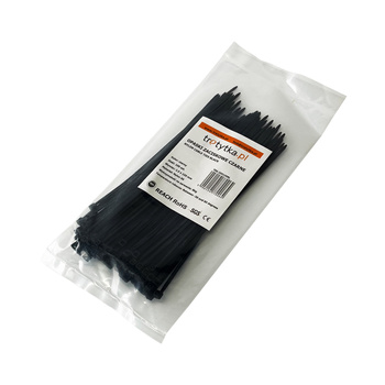 Sťahovacie pásky UV Sťahovacie pásky - 100 ks 2,5 x 150 mm, čierne