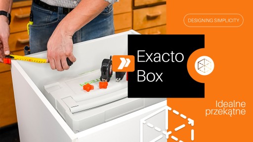 ExactoBox L predĺženie pre zvinutý krajčírsky meter - jednoduché meranie uhlopriečok boxov