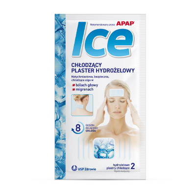 Chladivá gélová náplasť Apap Ice, 2 kusy