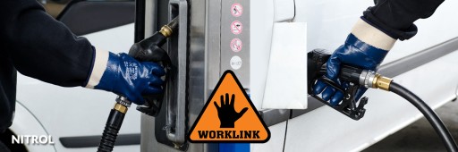 NITRILOVÉ RUKAVICE ŤAŽKÁ NITRILOVÁ PEVNÁ MANŽETA ODOLNÁ OLEJOM PRACOVNÁ HRUBA