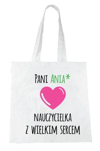 Ekologická taška na DEŇ UČITEĽA + MENO