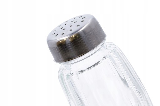 SKLENENÁ NÁDOBKA na KORENIE, 50 ml, nerezový dávkovač korenia