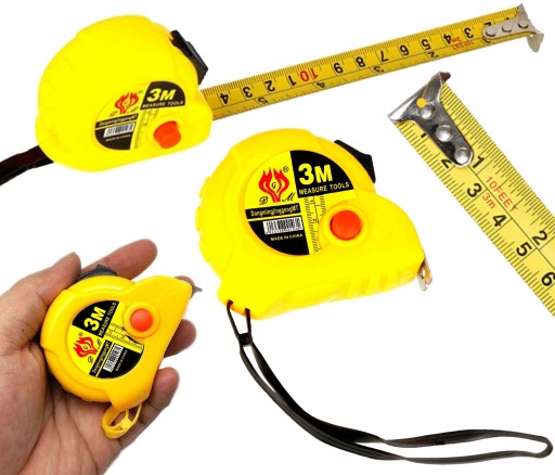 CENTIMETER ŽLTEJ PÁSKY 3 M / 10 FT