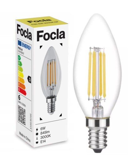 LED ŽIAROVKA FILAMENTOVÁ C35 E14 6W Edison Dekor