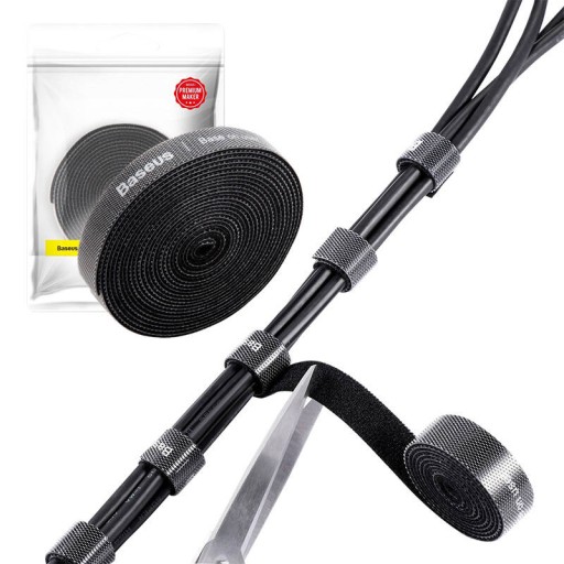 BASEUS ODOLNÝ UNIVERZÁLNY ORGANIZÁTOR NA VELCRO PÁSKA NA VELCRO KÁBLE 14MM 3M