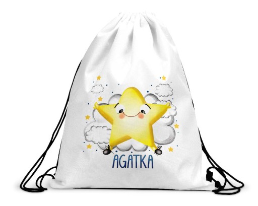 Taška na batoh do škôlky na topánky Meno STAR