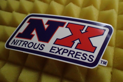 NX NITROUS EXPRESS NOS NITRO NÁLEPKA 9,6 x 4,3 cm