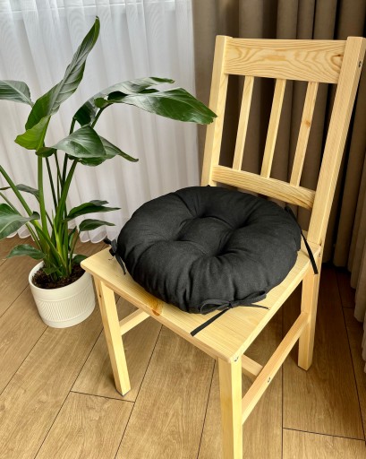 Podsedák na stoličku taburetka 35cm BLACK CIRCLE