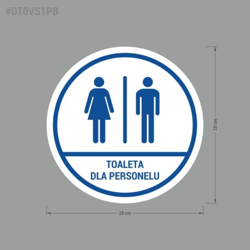 Nálepka - Zamestnanecké WC 20x20