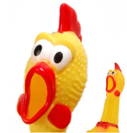 Gumová hračka KURAČKA pre psov, pískacia, 30 cm