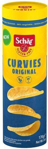Curvies Original bezlepkové čipsy 170g Schar