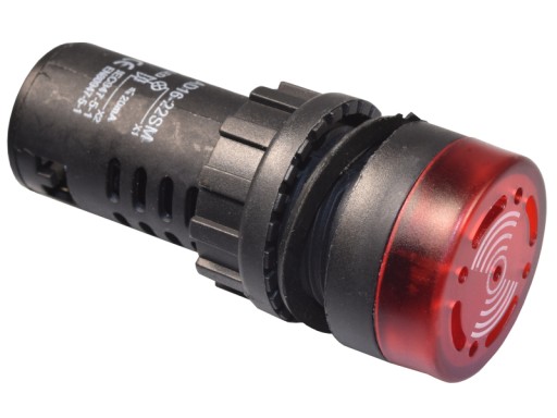 16mm LED indikátor s 12V DC bzučiakom