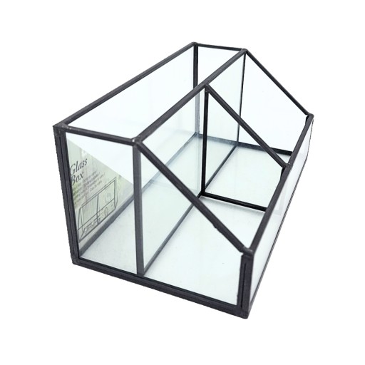 ORGANIZÁTOR NA SKLENENÝ STOL KOZMETIKA ELEGANTNÁ BOX NA NÁRADIE ČIERNA DARČEK