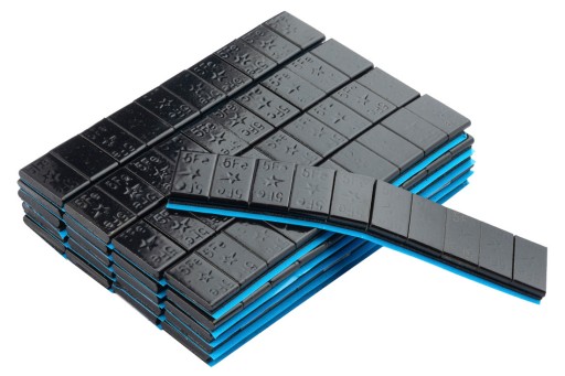 Závažia z lepenej ocele 5g 1kg Black Fivestars
