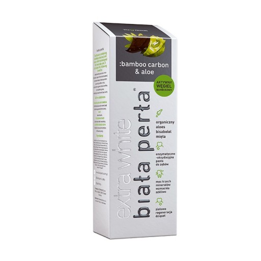 WHITE PEARL čierna zubná pasta 75ml