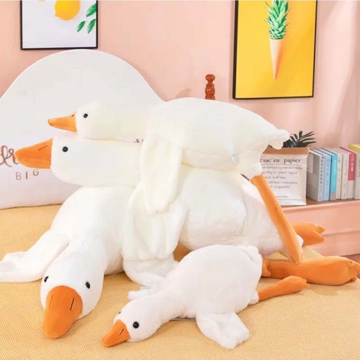 FLUFFY HUSKA MÄKKÝ VANKÚŠ MASKOT PLYŠOVÁ KAČIČKA JASIEK POĽSKO 50CM