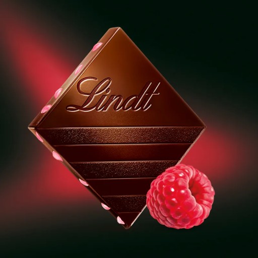 Lindt Excellence horká čokoláda s malinami 100 g