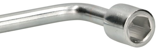 KĽÚČ NA AUTOMATICKÉ KOLESÁ 19MM, ZAHNUTÝ, CHROMOVANÝ