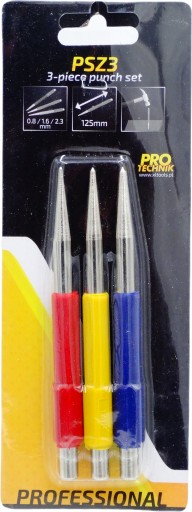 PSZ3 Sada zámočníckych razníkov, razidlo, 125mm, 3 ks.
