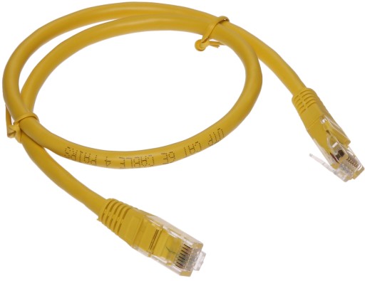 Patchcord RJ45/6/0,5-YELLOW kat.6 žltý 0,5m
