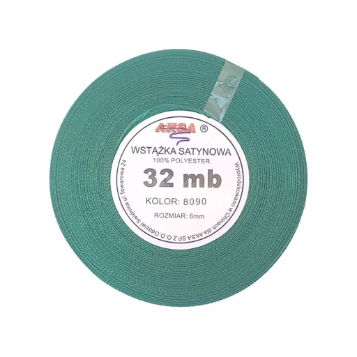 Saténová stuha 6mm, ČERVENÁ farba 8055