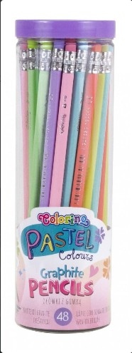 GRAFITOVÁ CERUHA S GUMA HB COLORINO PASTEL ŽLTÁ