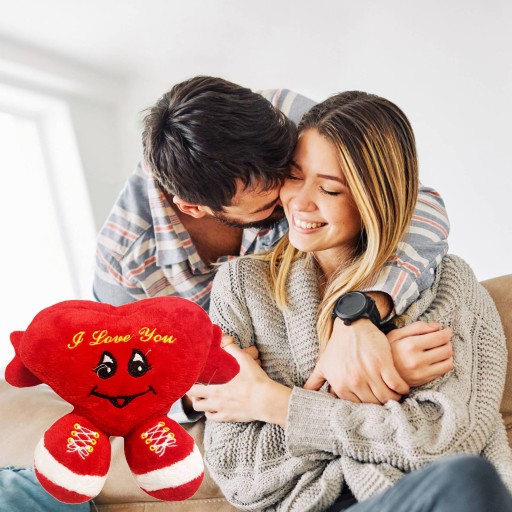 MASKOT PLYŠOVÉ SRDCE V TVARE SRDCA - IDEÁLNE NA VALENTÍNA