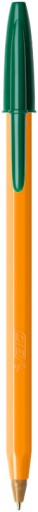 BIC KLASICKÝ GUĽOVÝ BOD ORANŽOVÝ ORIGINÁL KANCELÁRSKA JEMNÁ ZELENÁ