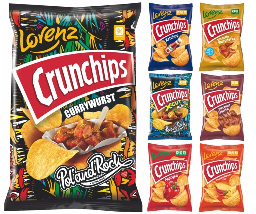 Crunchips Zemiakové lupienky s príchuťou papriky 140 g