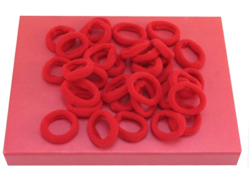 VLASOVÉ VÝLETY MALÉ LYCRA RED TIES 50 KS