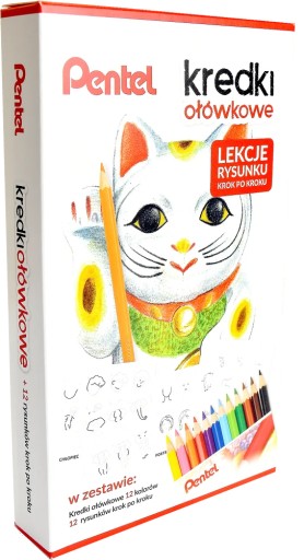 Pentel Set s lekciami kreslenia + pastelkami