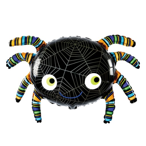 HALLOWEENSKÉ BALÓNY SPIDER strašidelné čierne 89cm x1