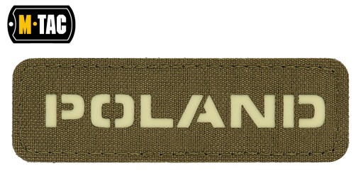 NÁPLATA POĽSKA 25x80 M-Tac FLUIORESCENT Olivová