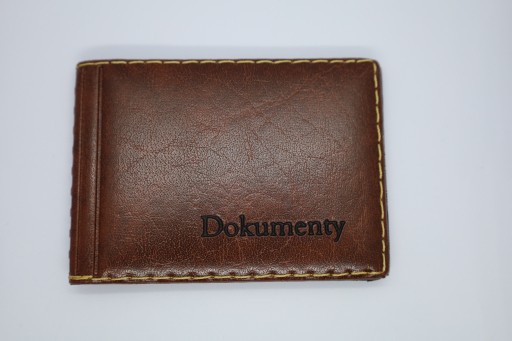 Puzdro na dokumenty, puzdro na vizitky, hnedá koža EstetiK