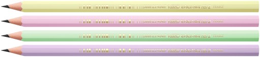BIC EVOLUTION PASTELOVÁ HB ceruzka nerozbitná BEZ GUMY ODOLNÁ x5