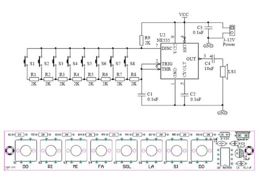 Organ Elektronický klavír DiY, hodiny spájkovania