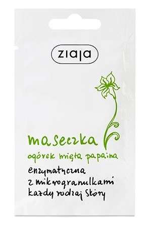 ZIAJA CUCUMBER MINT Enzymatická maska, 7 ml